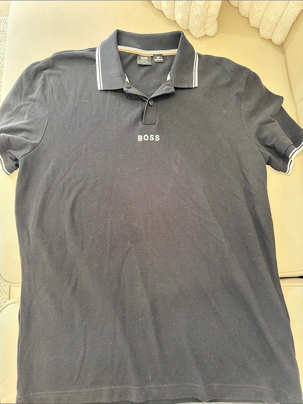 BOSS Men's Black Polo Shirt